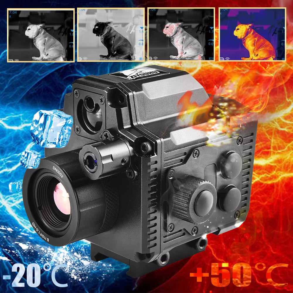 S6 4 Pseudo-Color Monocular Tactical Reticle Thermal Imaging 256×192 Infrared WIFI Shockproof Hunting Clip-on Thermal Imaging