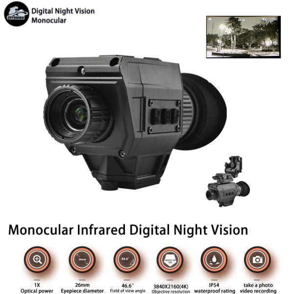 ZIYOUHU NVG13 Helmet Night Vision Goggle 4K Tactical Head Night Vision Monocular WiFi IP7 Hunting Night Vision Device