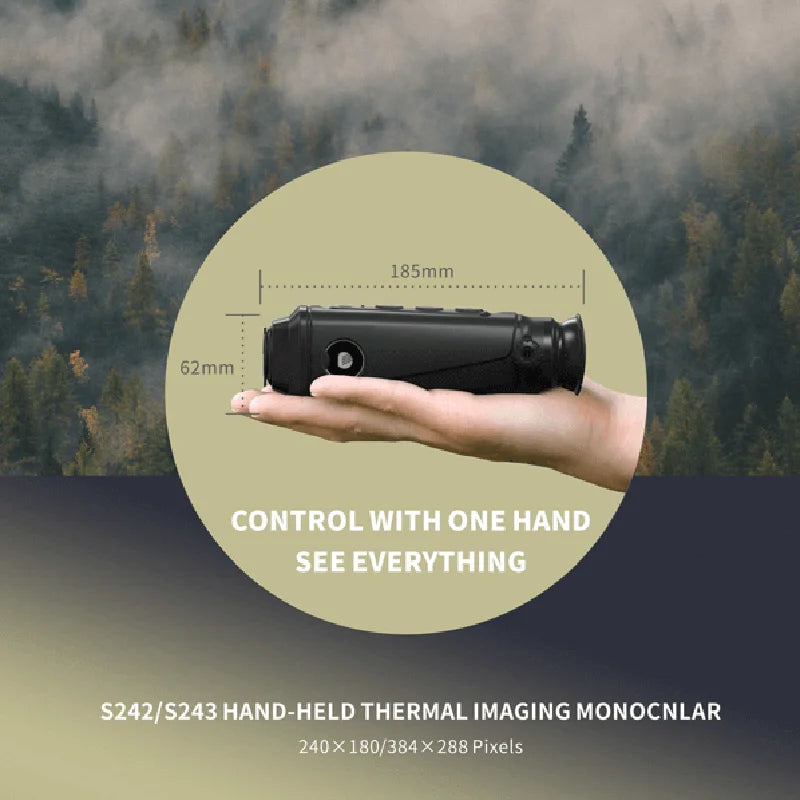 DALI S243 New Thermal Night Vision Monocular Camera WIFI Video Image Transmission Hotspot Tracking Laser Target Lock for Hunting