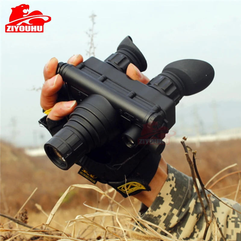 ZIYOUHU Green Low Light Night Head Mounted Gen 2+ Image Intensifier Tube Night Vision Device Outdoor Tactical Hunting Binoculars