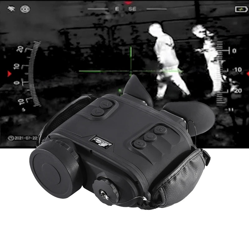 IR Night Vision Binocular 9 Colors ModeThermal Imaging 1500m Human Detection Distance GPS Cross Reticle Hot Tracking for Hunting