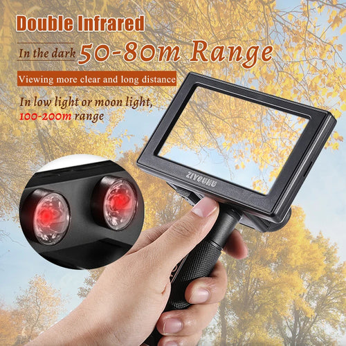 HD Night Vision Device Clear Image Double Infared IR Long Range in Full Darkness Night Viewer Laser Red Dot Sight Scope Mounted