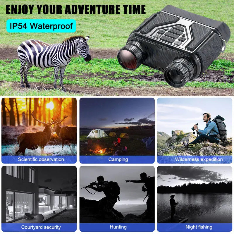 Y100 Night Vision Goggles Infrared Digital Binoculars Long Range 1080P Video Records Night Camera for Hunting in Full Darkness