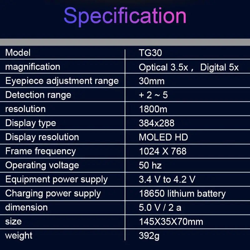 ZIYOUHU Infrared Thermal Imaging Monocular for Hunting 384×288 Hotspot Tracking Pseudo Color Heat TG30 Handheld Thermal Cameras