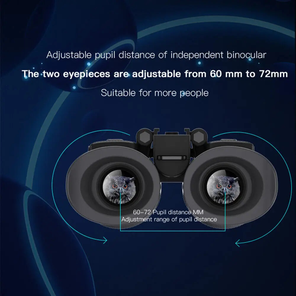 Naked Eye 3D Visual Digital Binocular Dual Screen Display 4K Ultra HD Video Photography NV8300 Head Mounted Night Vision Goggles