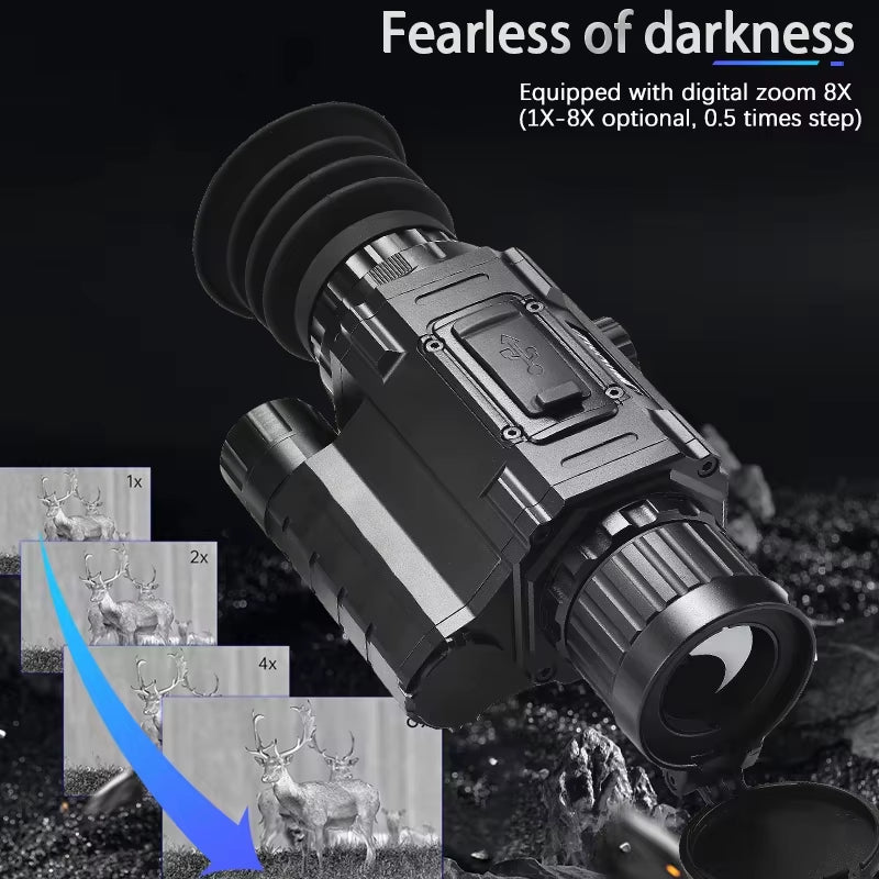 TK256 Thermal Imaging Scope for Hunting Target Search 256*192 25mm Thermal Monocular Video Records Cross Cursor Sighting Adjust