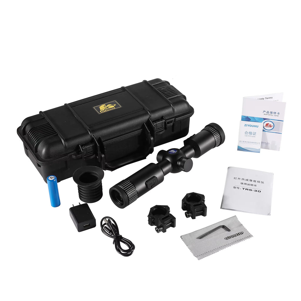 XT30 384×288 Thermal Scope Sight BDC Shotting Hunting Aim Searching Hotspot Tracking 6 Pseudo-Color Thermal Imaging Riflescopes