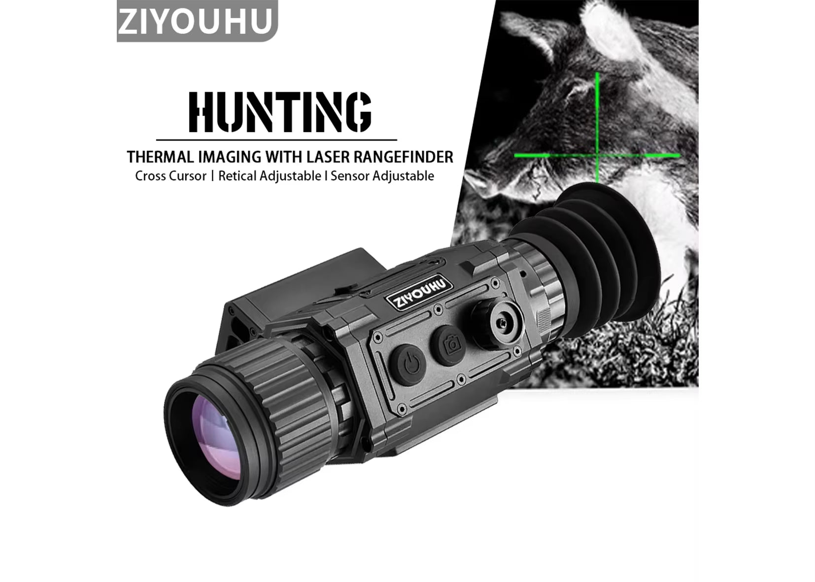 TK256 Thermal Imaging Scope for Hunting Target Search 256*192 25mm Thermal Monocular Video Records Cross Cursor Sighting Adjust