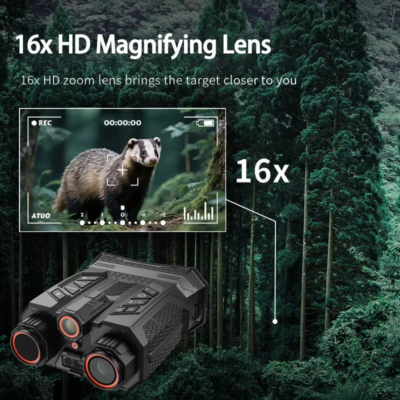 ZIYOUHU DV99 Head-Mounted 16x Zoom Night Vision Binoculars Infrared Digital Telescope Camera Binoculars For Hunting