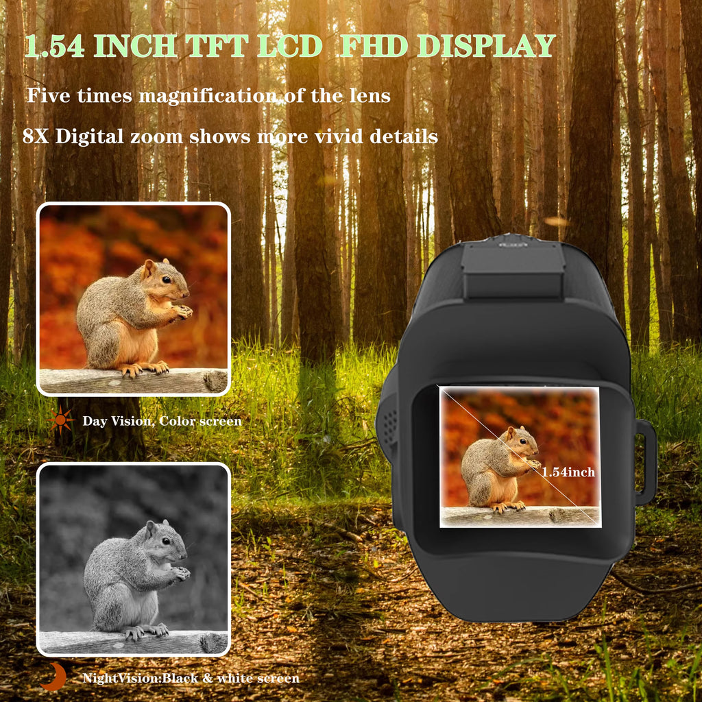 ZIYOUHU 9001 Digital Night Vision Infrare Monocular Built Tacticle Flashlight HD Video Speaker Camera Long Range Dark Hunting