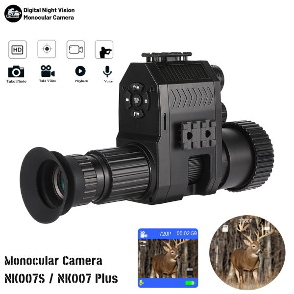 ZIYOUHU New Digital HD Night Vision 1080P Video Camera Cross Cursor Optics Infrared Monocular Rear Add on Telescope Hunting