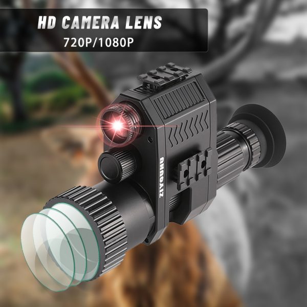 ZIYOUHU New Digital HD Night Vision 1080P Video Camera Cross Cursor Optics Infrared Monocular Rear Add on Telescope Hunting