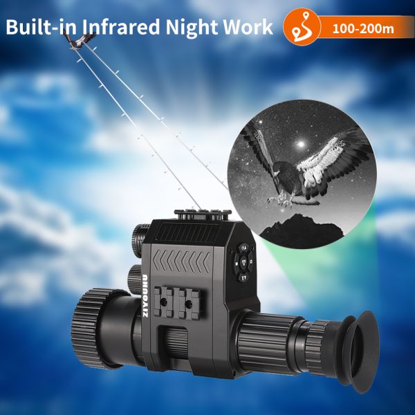 ZIYOUHU New Digital HD Night Vision 1080P Video Camera Cross Cursor Optics Infrared Monocular Rear Add on Telescope Hunting