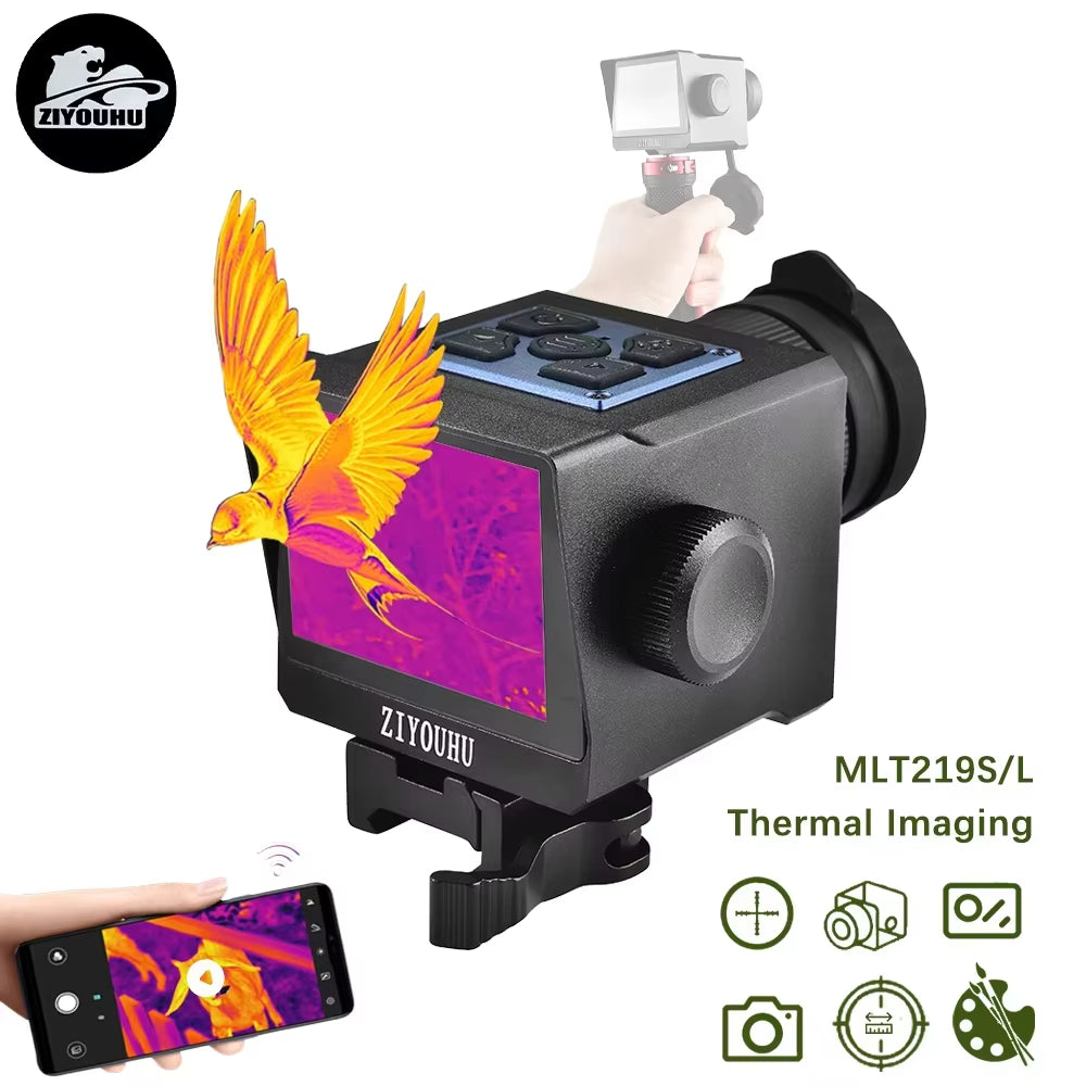 New Crosshair Mini Thermal Monocular Camera for Hunting Bird Detection Thermal Scope with Real Time Ranging Ballistic Caculation