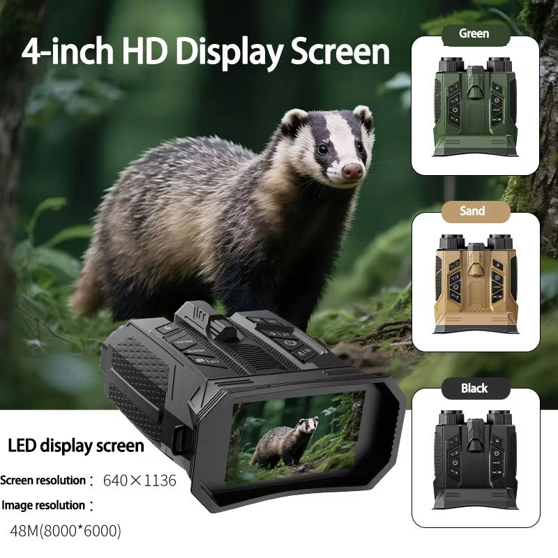 ZIYOUHU DV99 Head-Mounted 16x Zoom Night Vision Binoculars Infrared Digital Telescope Camera Binoculars For Hunting